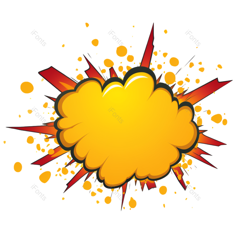 气泡对话框图片,圆点背景元素,爆炸PNG,免抠素材